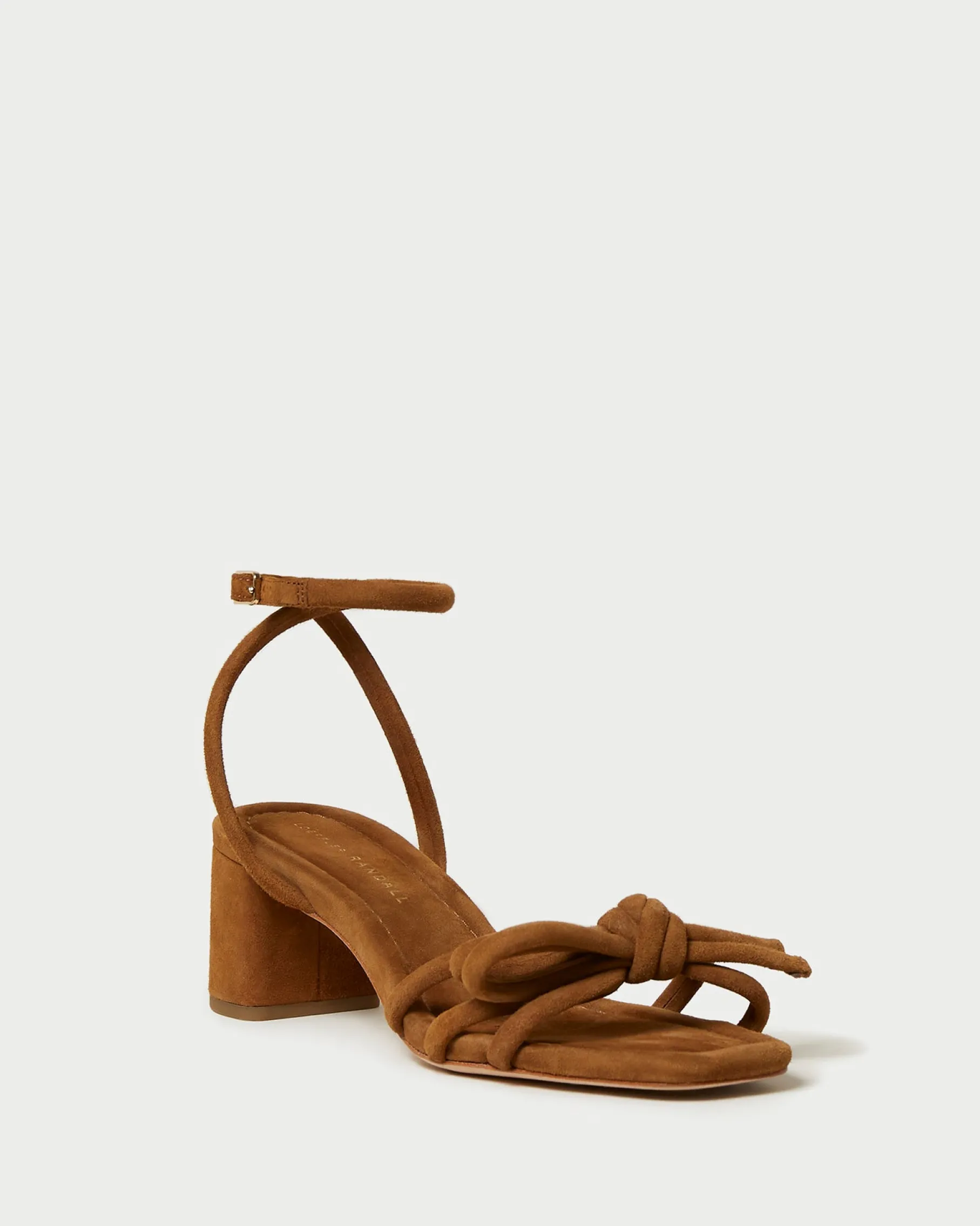 Mikel Natural Bow Mid-Heel Sandal