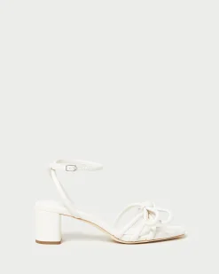 Mikel Timber Bow Mid-Heel Sandal