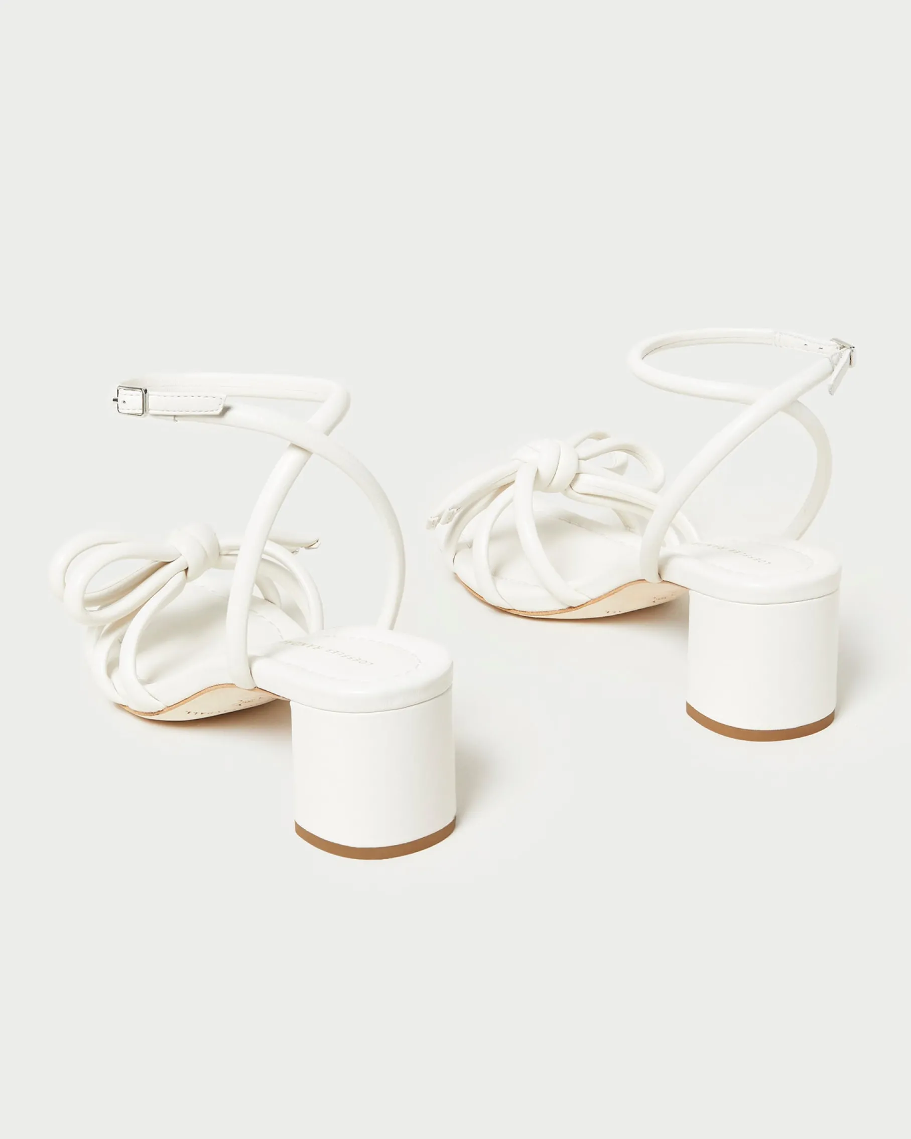 Mikel Timber Bow Mid-Heel Sandal