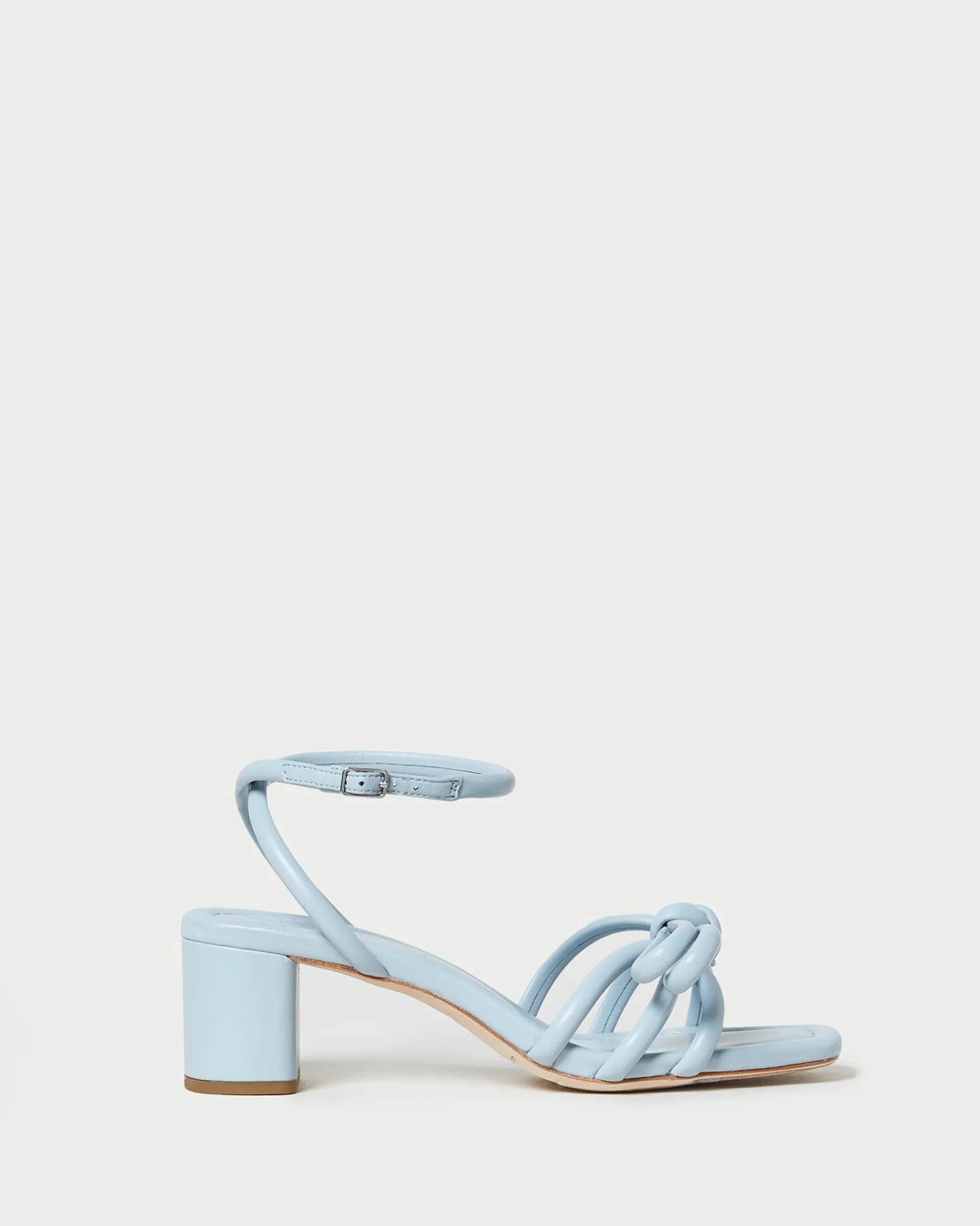 Mikel Timber Bow Mid-Heel Sandal