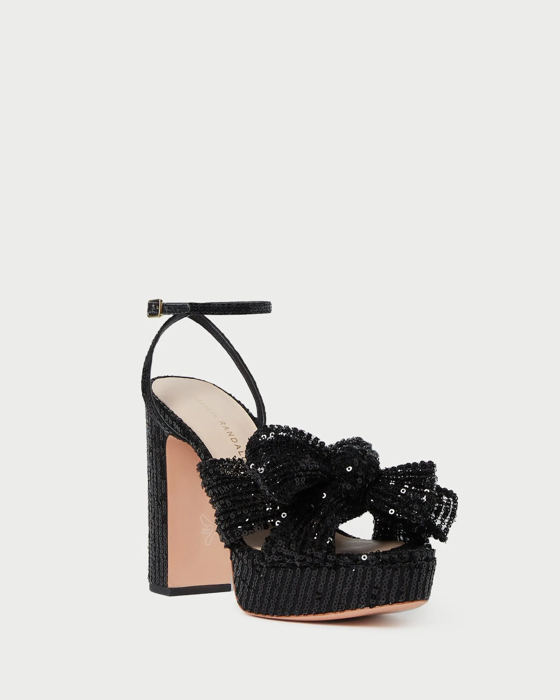 Natalia Blue Floral Bow Heel
