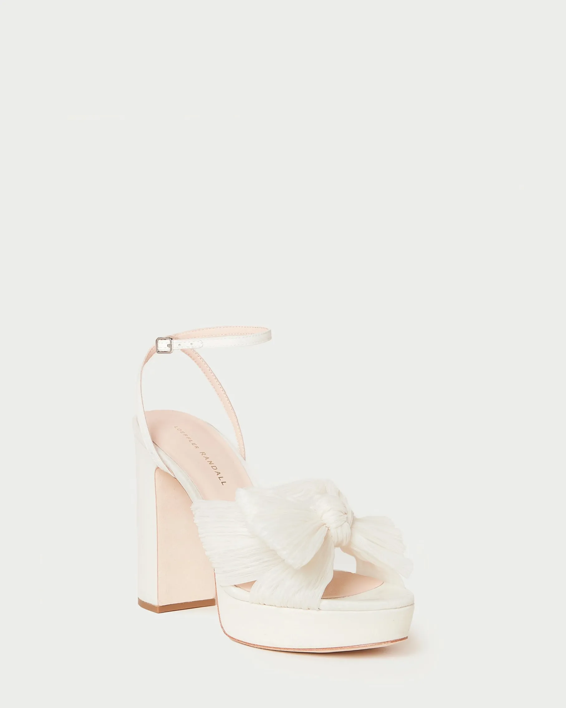 Natalia Blue Floral Bow Heel