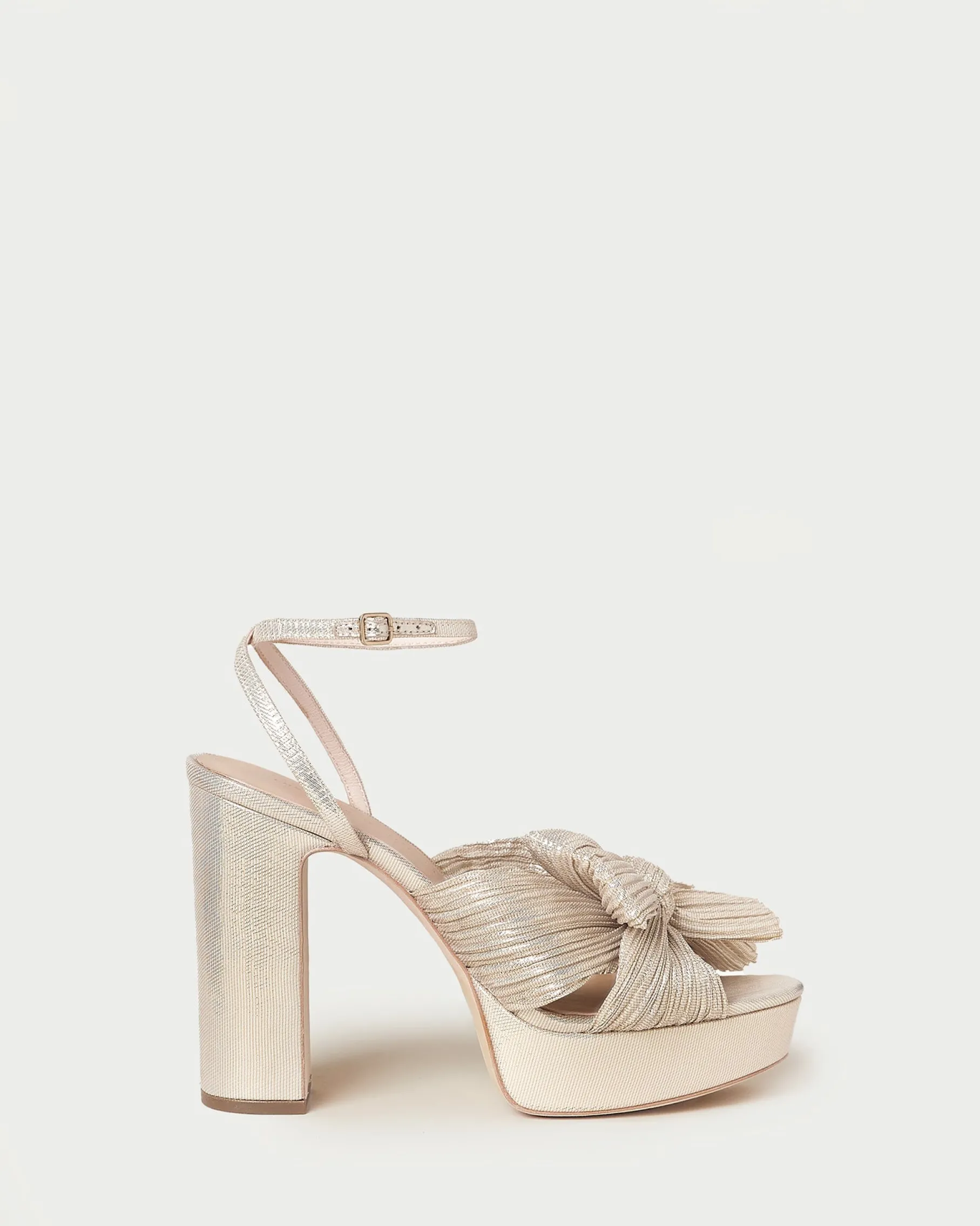 Natalia Blue Floral Bow Heel
