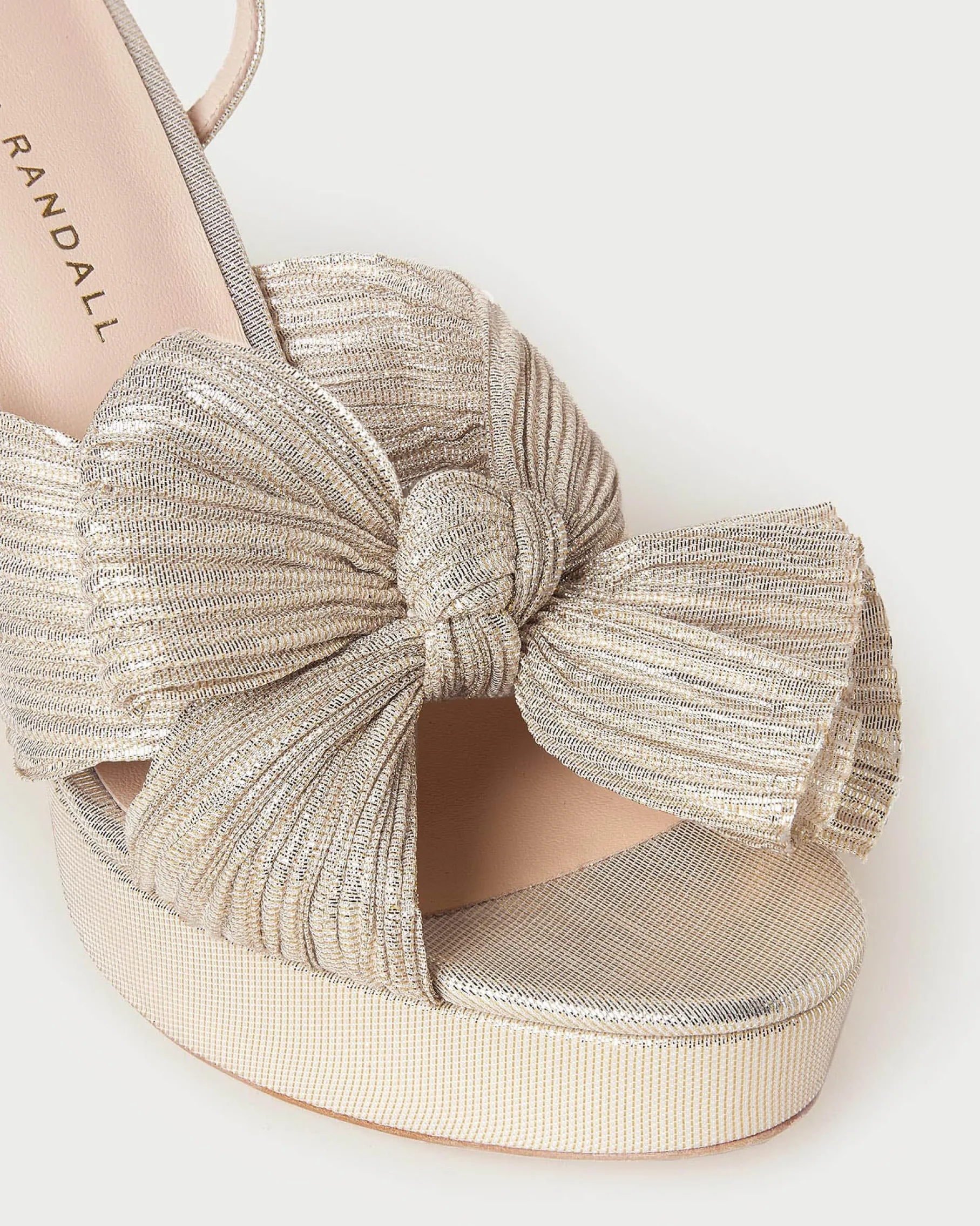 Natalia Blue Floral Bow Heel