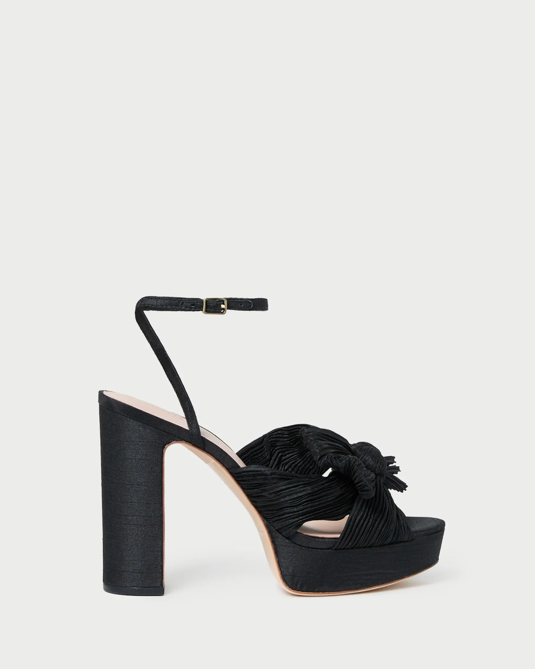 Natalia Blue Floral Bow Heel