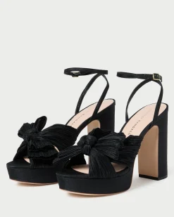 Natalia Blue Floral Bow Heel