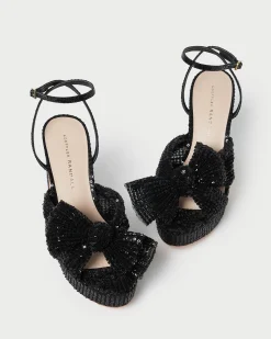 Natalia White Lace Bow Heel