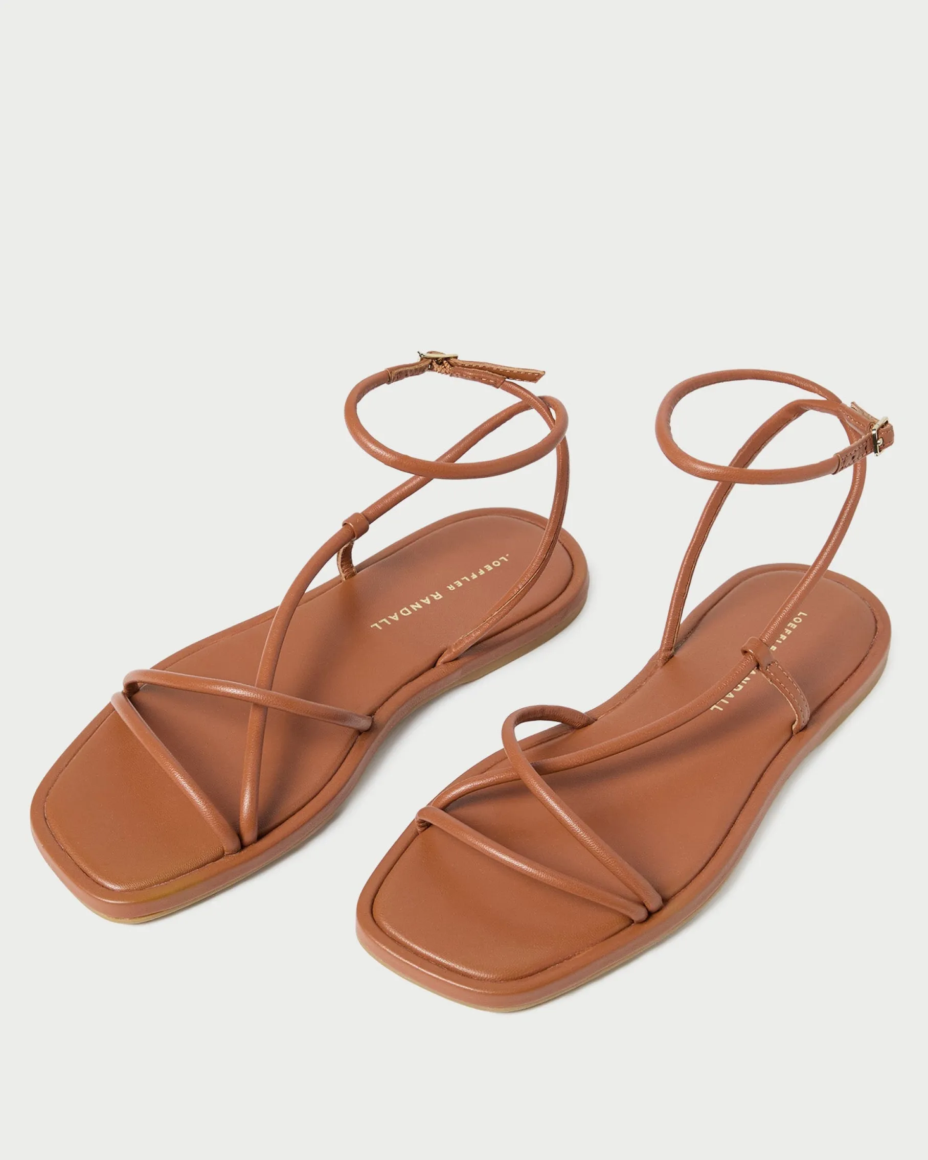 Noor Gold Leather Flat Sandal