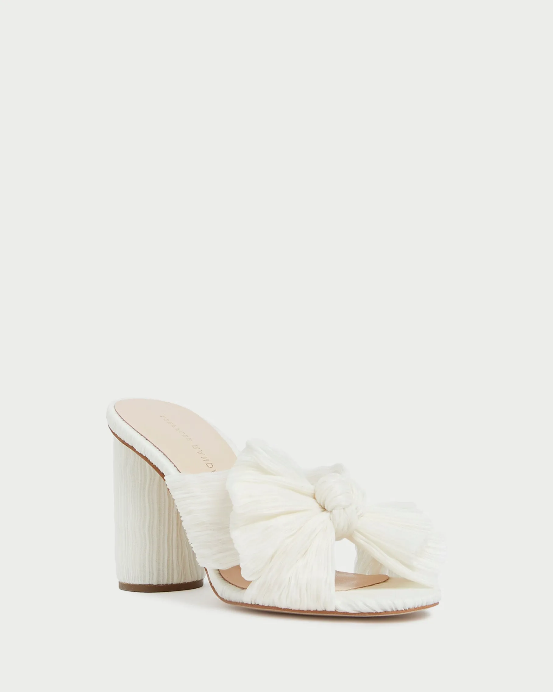 Penny Gold Pleated Bow Heel