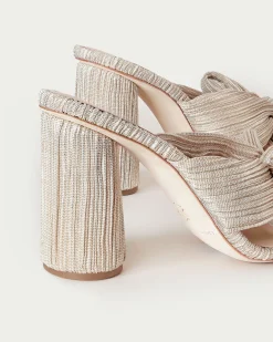 Penny Pearl Pleated Bow Heel