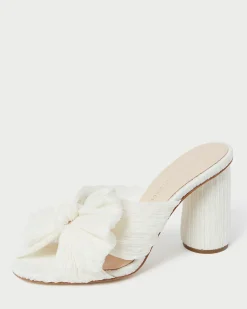 Penny Pearl Pleated Bow Heel
