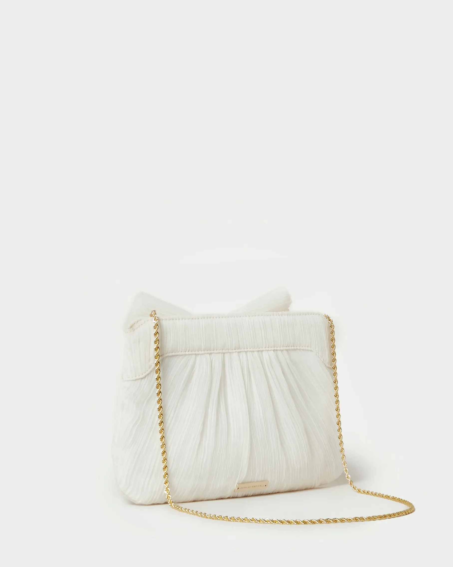 Rayne Blue Floral Bow Clutch
