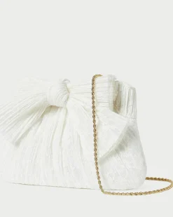Rayne Blue Floral Bow Clutch