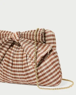 Rayne Blue Floral Bow Clutch