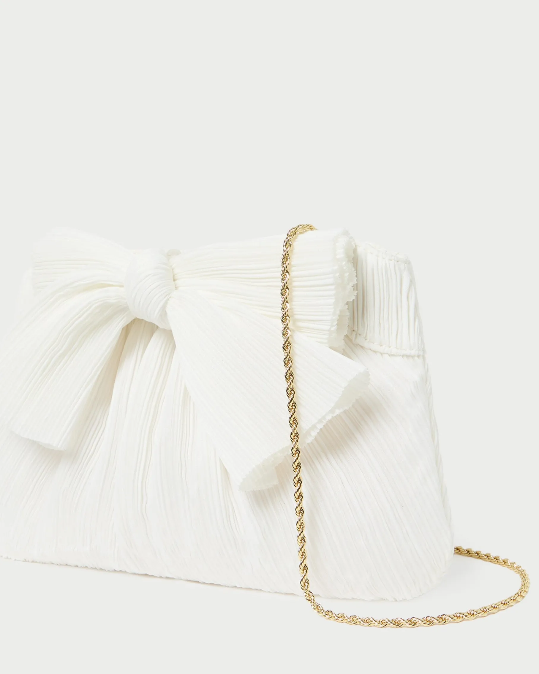 Rayne Blue Floral Bow Clutch