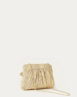 Rayne Blue Floral Bow Clutch
