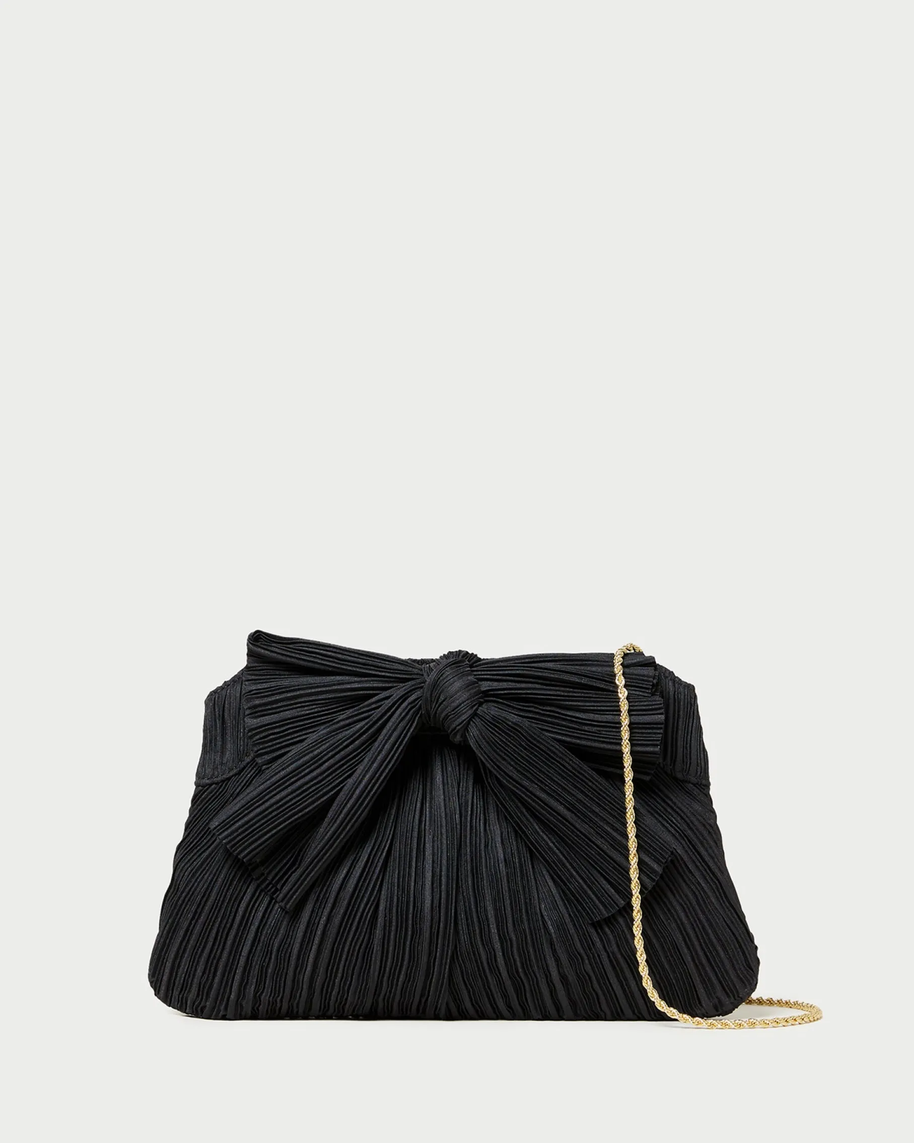 Rayne Brown Gingham Bow Clutch