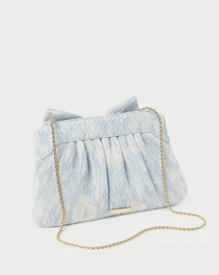Rayne Platinum Bow Clutch
