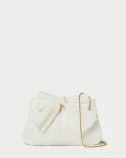 Rayne Platinum Bow Clutch