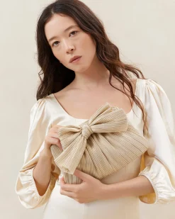 Rayne Sage Bow Clutch