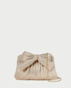 Rayne White Lace Bow Clutch