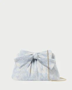 Rayne White Lace Bow Clutch