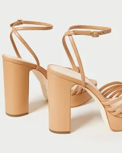 Rivka Cream Knot Platform Sandal