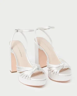 Rivka Cream Knot Platform Sandal