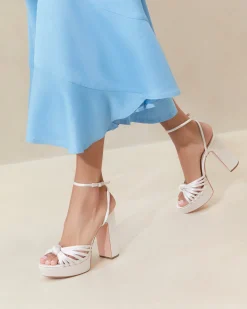 Rivka Cream Knot Platform Sandal