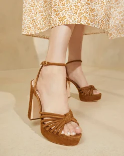 Rivka Cream Knot Platform Sandal