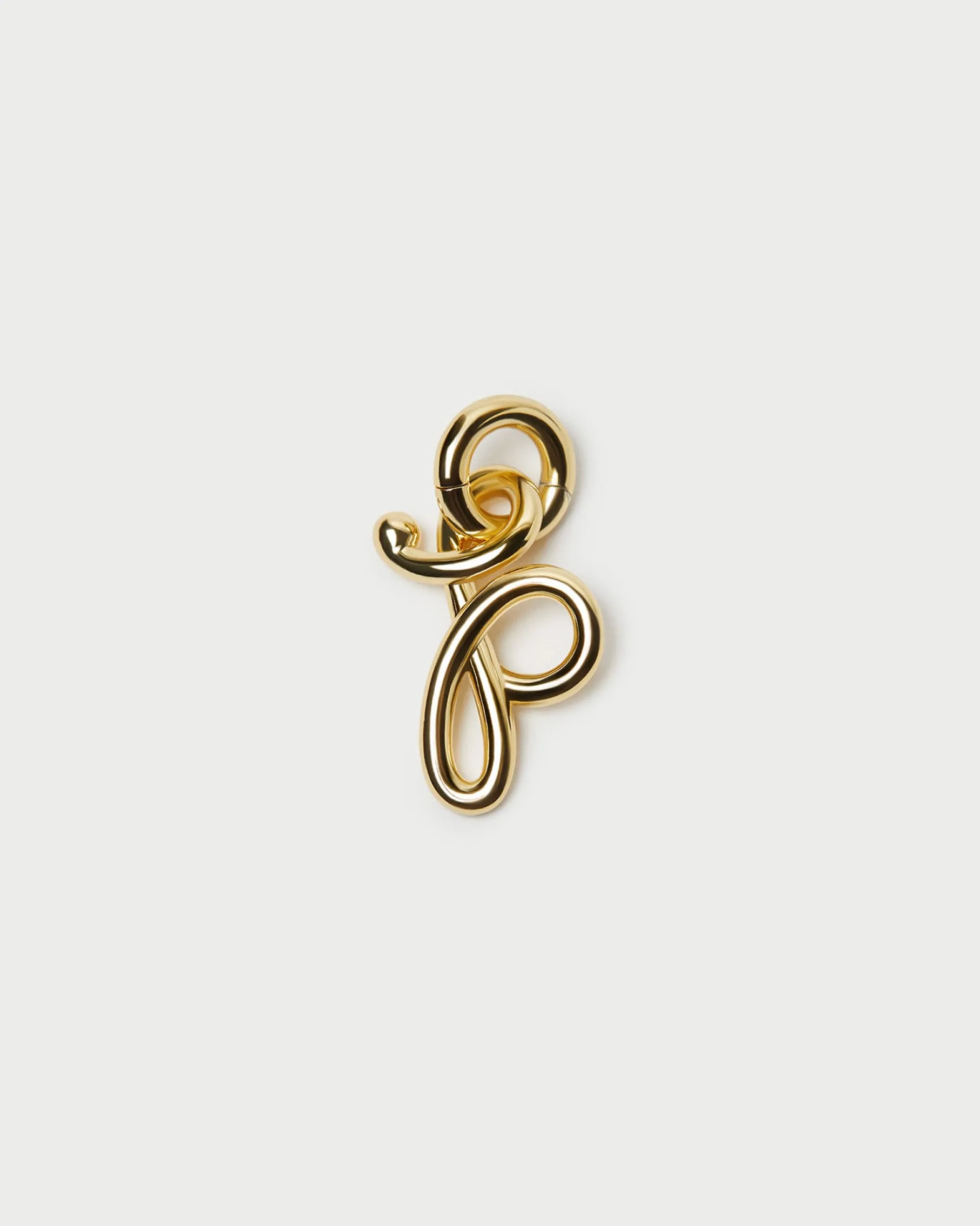 Small Gold Letter "E" Charm
