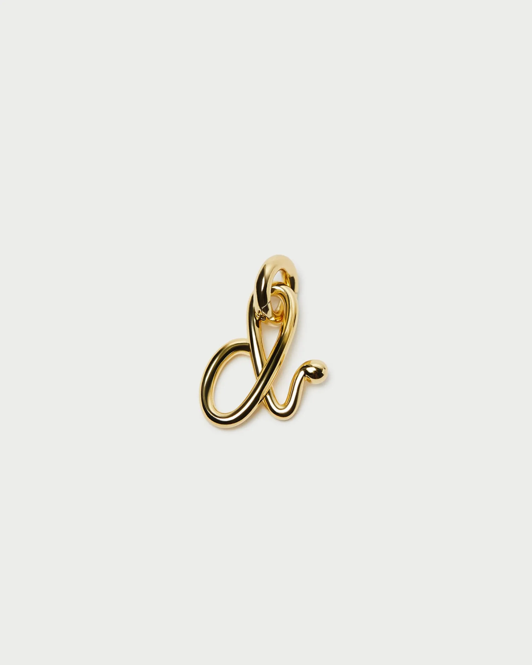 Small Gold Letter "F" Charm