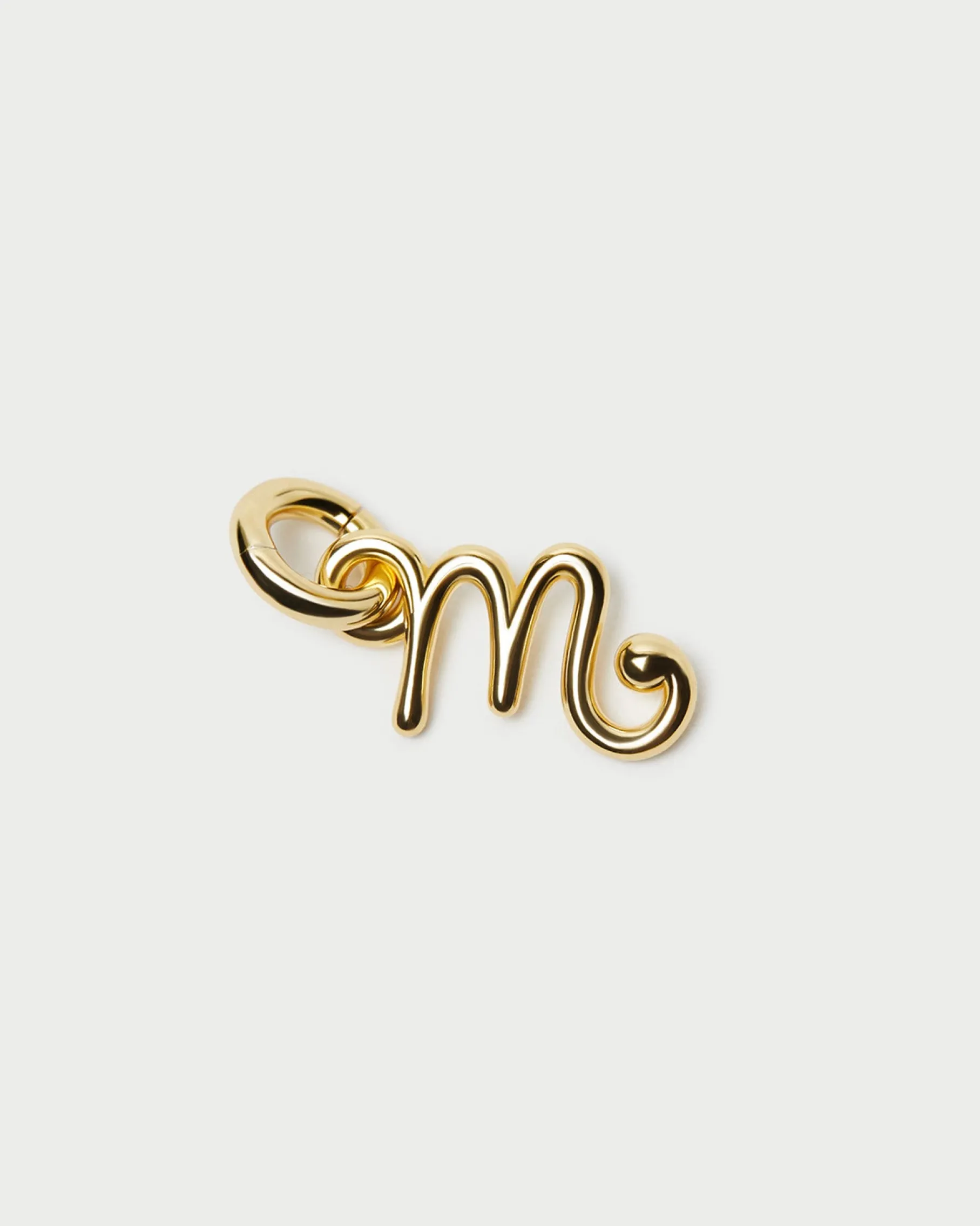 Small Gold Letter "I" Charm