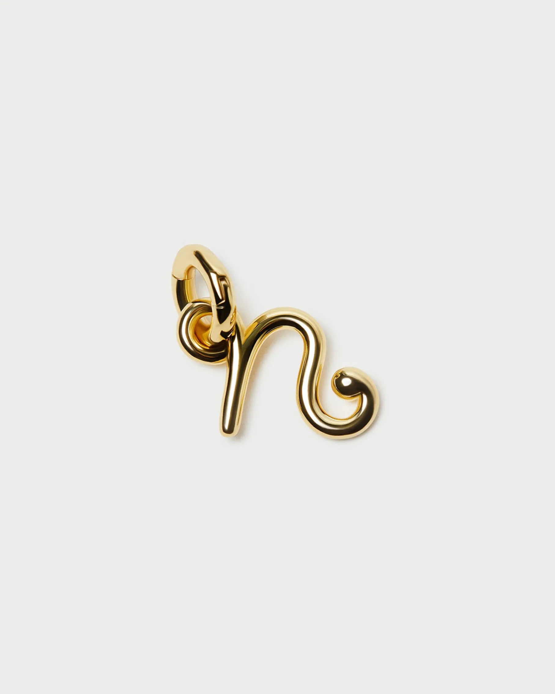 Small Gold Letter "I" Charm