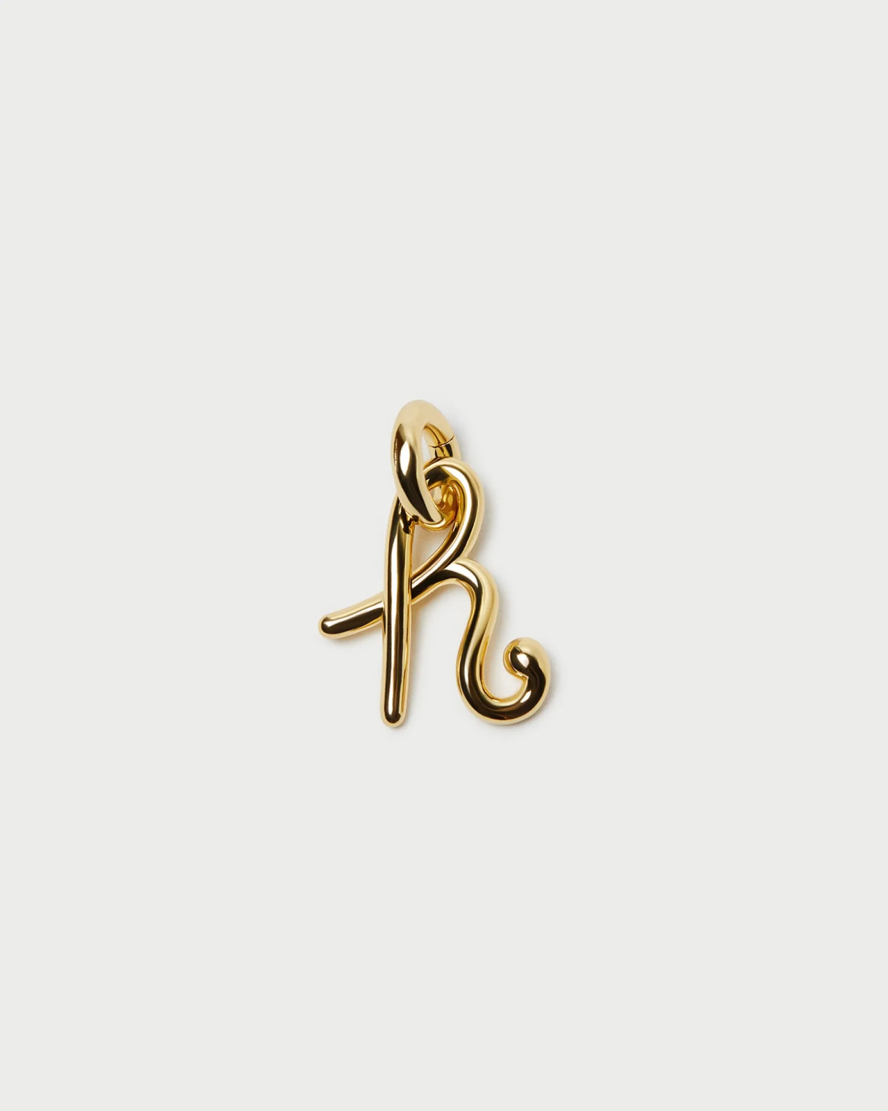 Small Gold Letter "P" Charm
