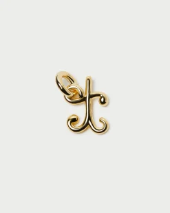 Small Gold Letter "T" Charm