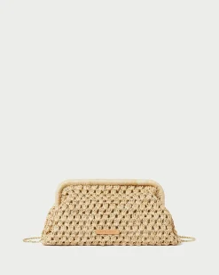 Trudie Blue Crochet Frame Clutch