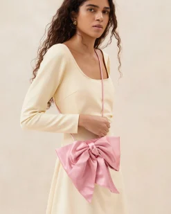 Violet Gold Diamanté Bow Crossbody