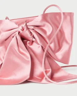 Violet Rose Satin Bow Crossbody