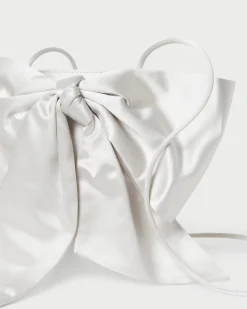 Violet Rose Satin Bow Crossbody